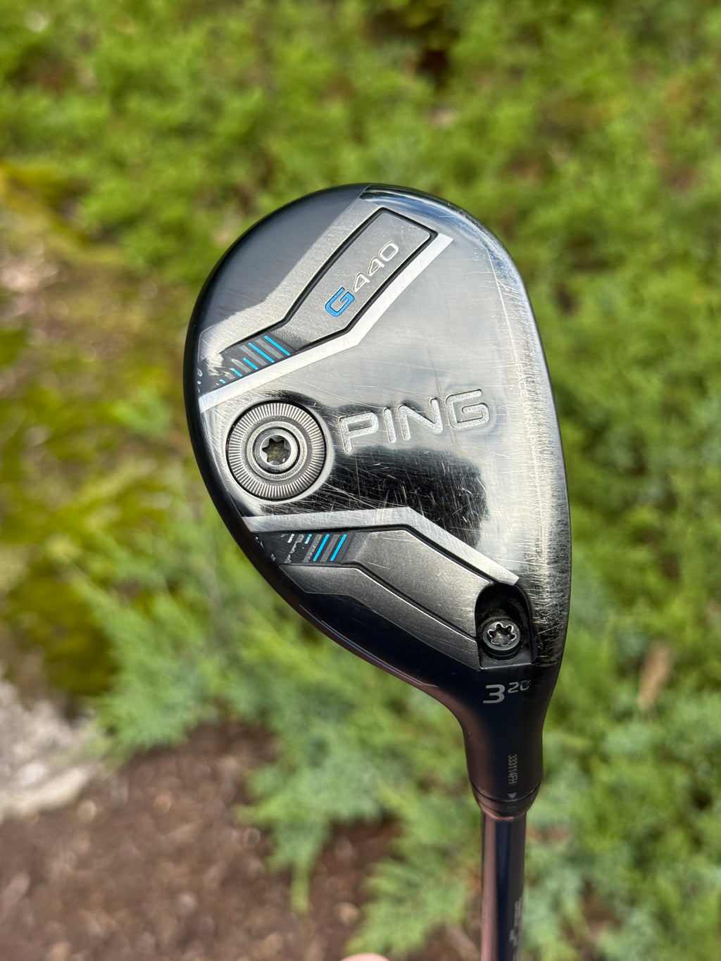 Ping G440 20° 3 Hybrid w/Velocore 8-S 80g Stiff Flex Shaft