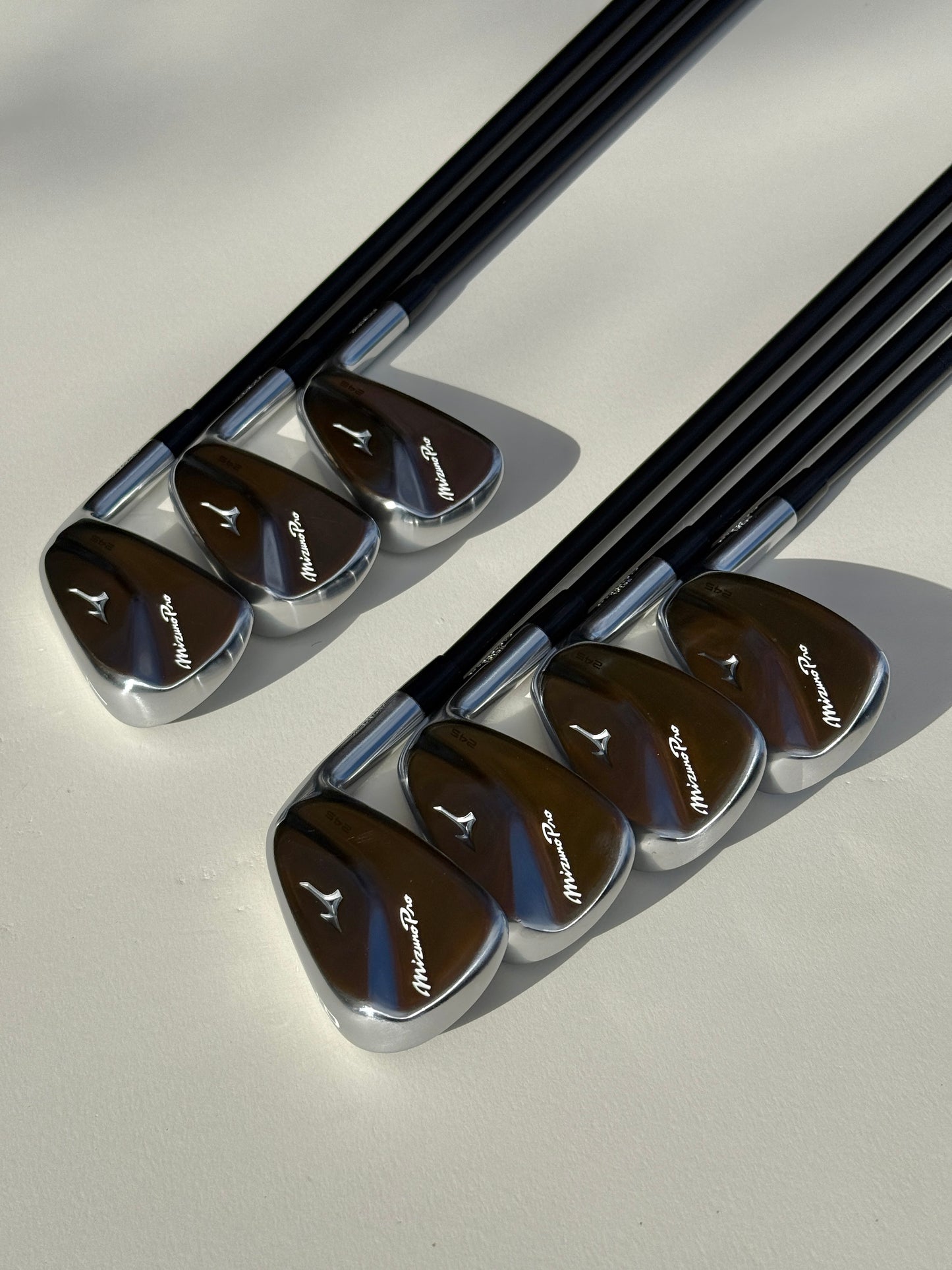 Mizuno Pro 245 Iron Set 5-PW+GW w/AXIOM VELOCORE 75g Regular Flex CLEAN!!