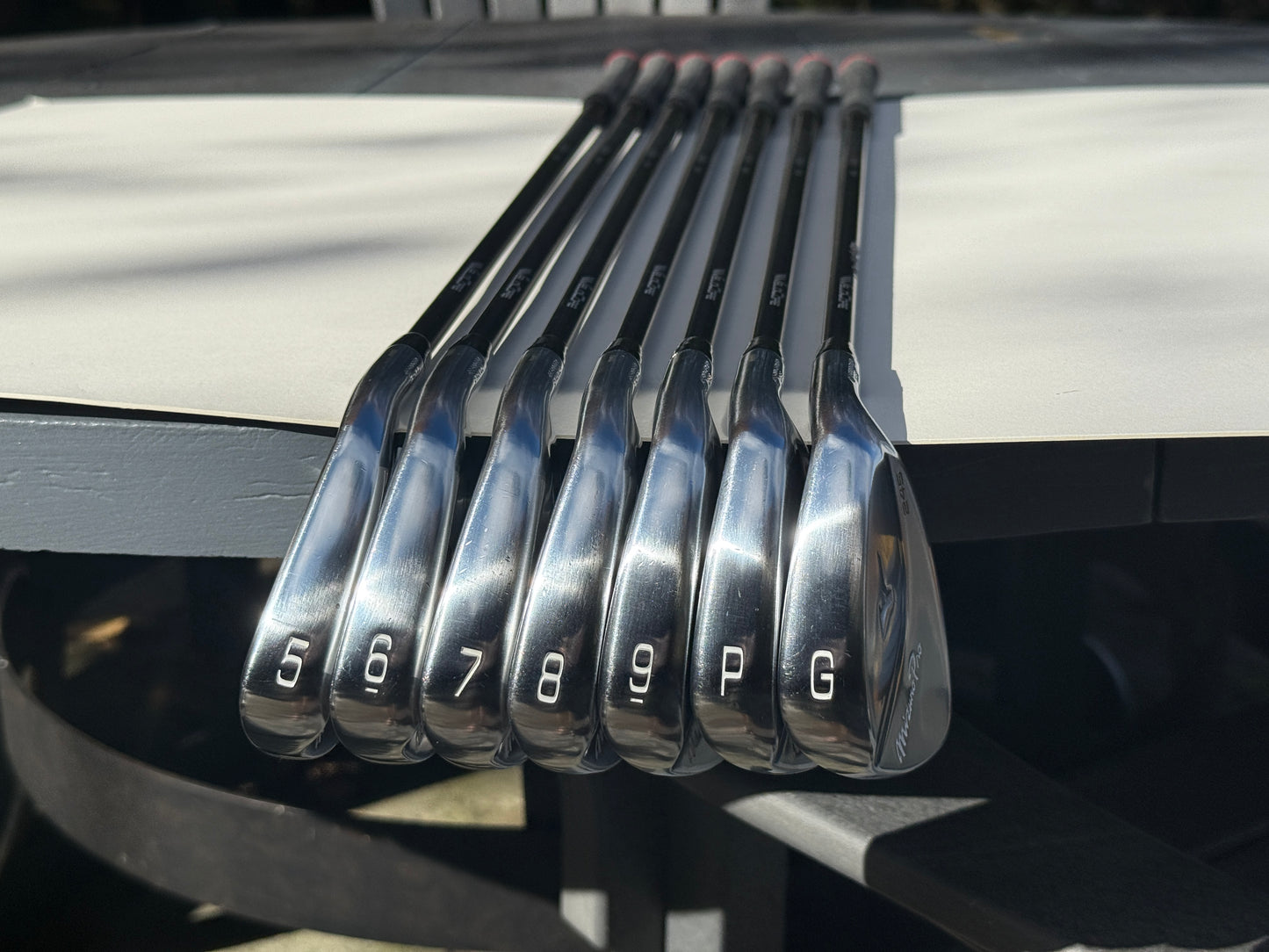 Mizuno Pro 245 Iron Set 5-PW+GW w/AXIOM VELOCORE 75g Regular Flex CLEAN!!