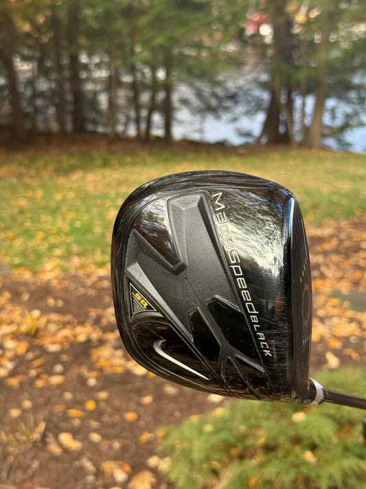Nike SQ Machspeed Black Square Driver 9.5* w/60g Stiff Flex Shaft and Original HC + Grip MINT