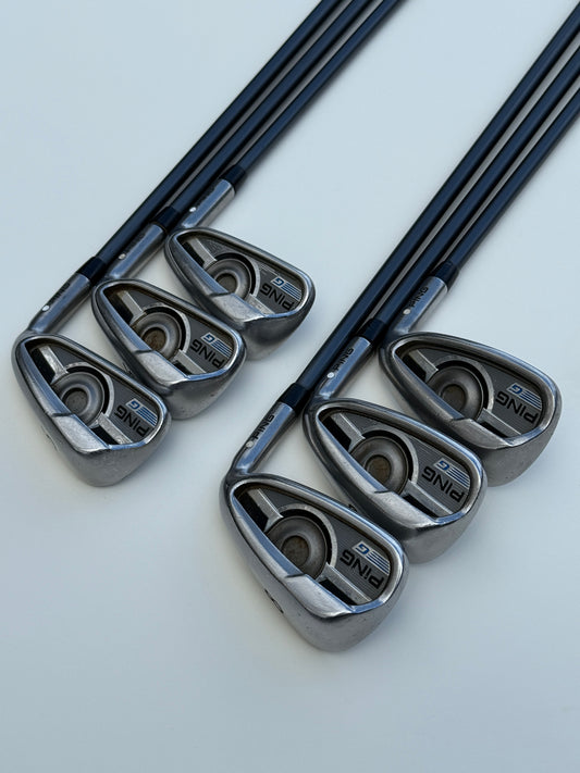 Ping G Series 5-PW Iron Set White Dot w/Regular Flex Graphite Shafts