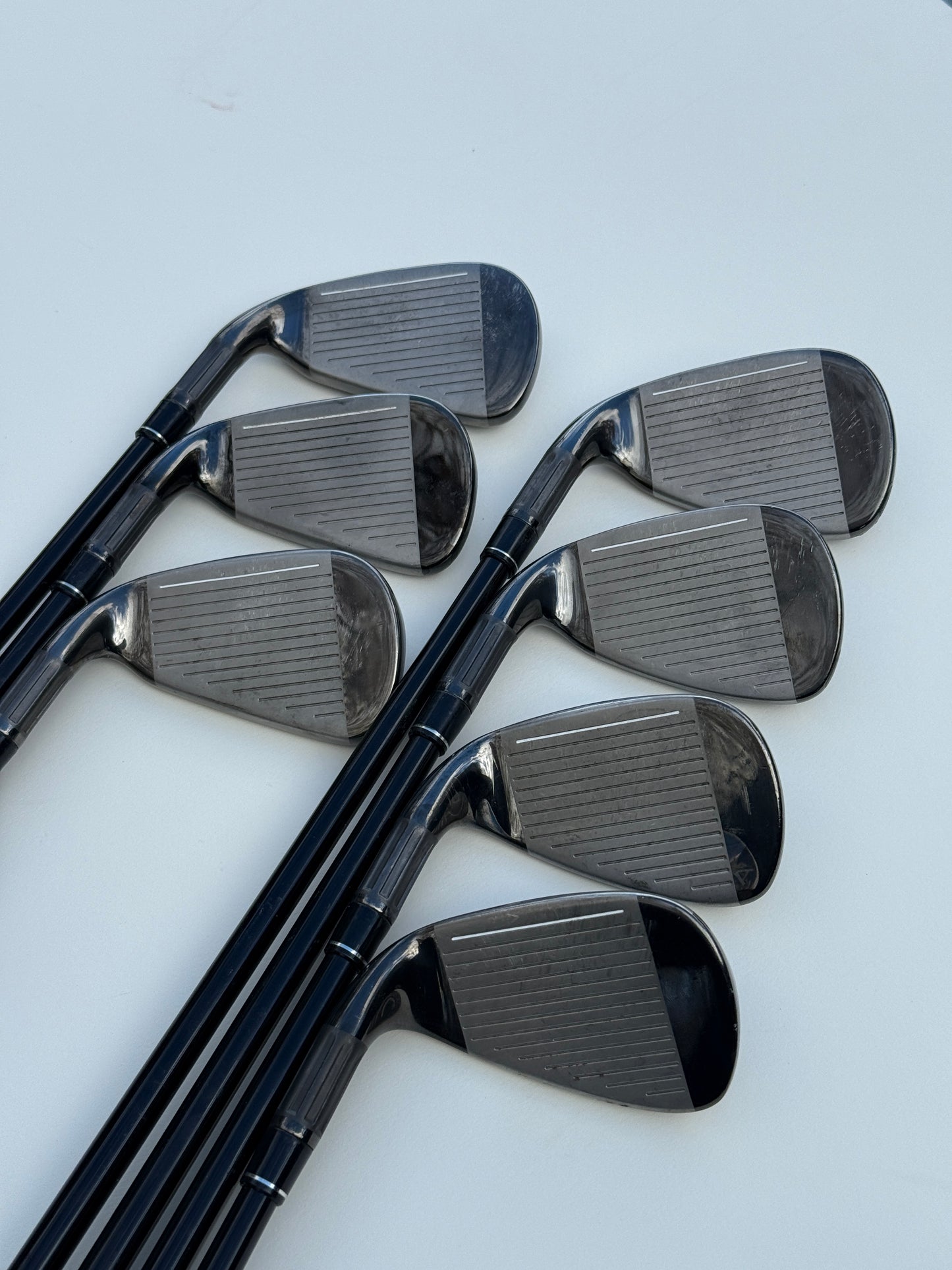 Taylormade M2 5-PW, AW Iron Set w/65g Regular Flex Graphite Shafts