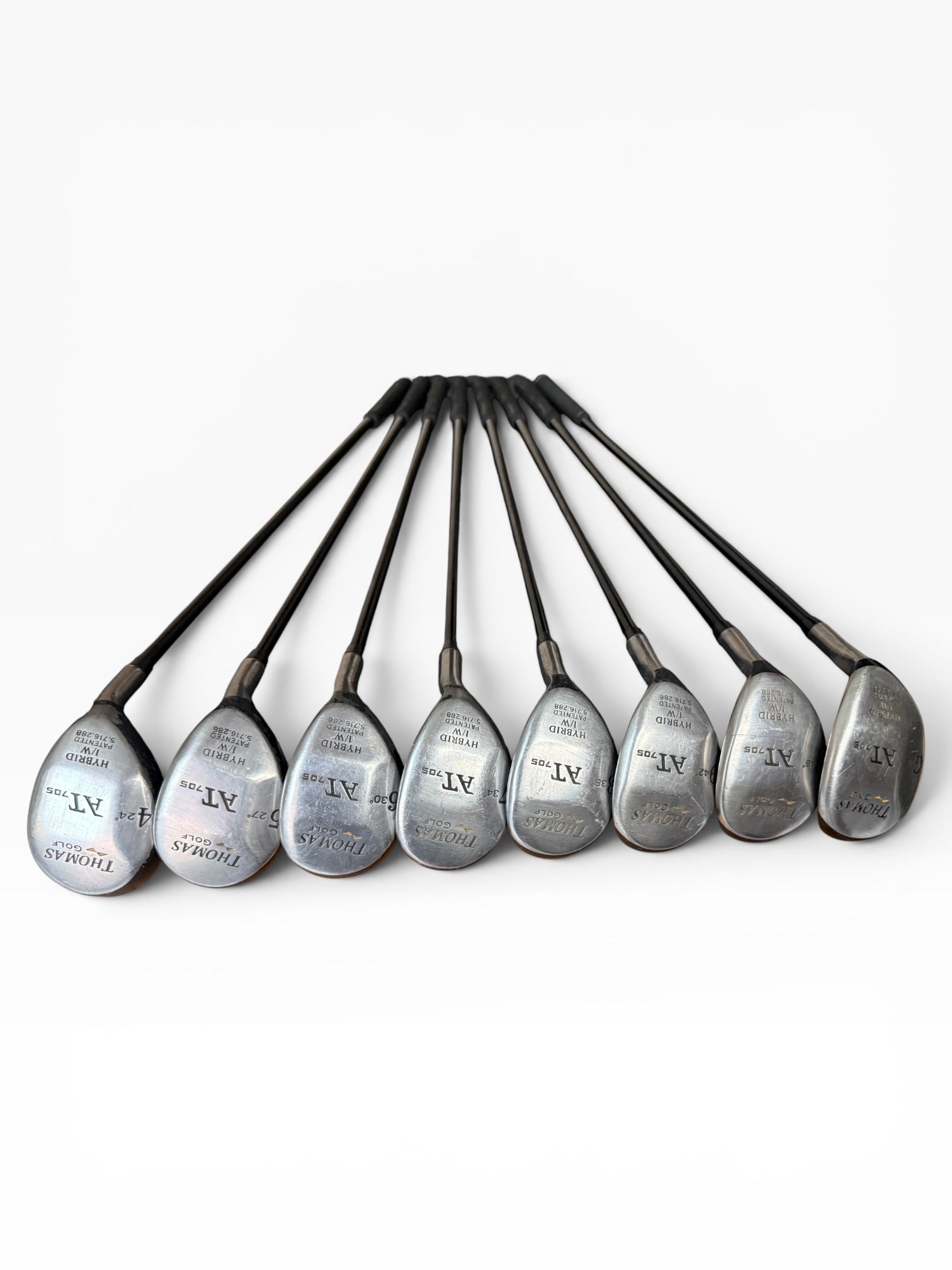 Thomas Golf AT-705 4-PW, GW Hybrid Iron Set w/Senior Flex Shafts