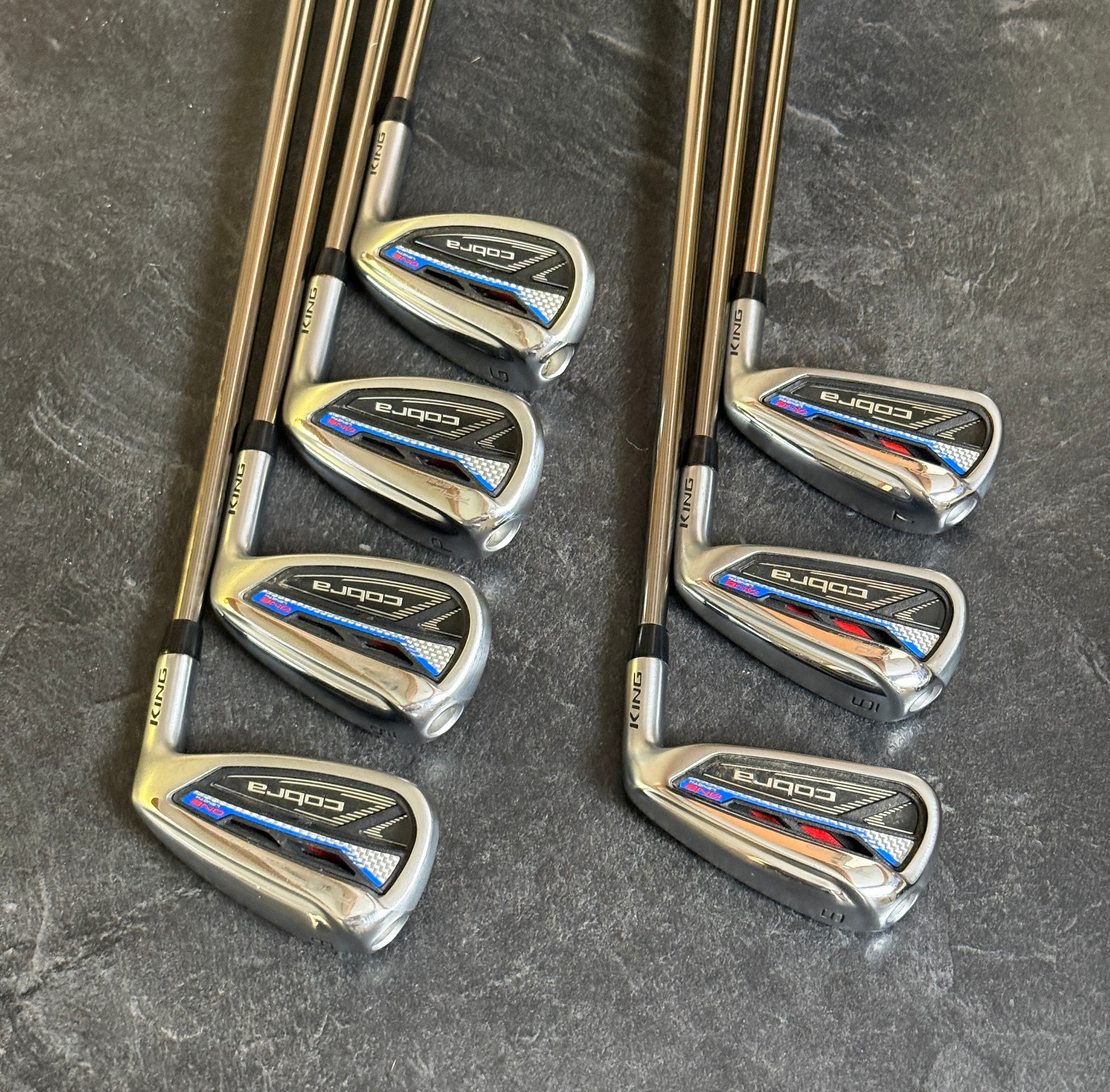 Cobra Rad Speed One Length 5-PW, GW Iron Set w/Graphite Regular Flex Shafts