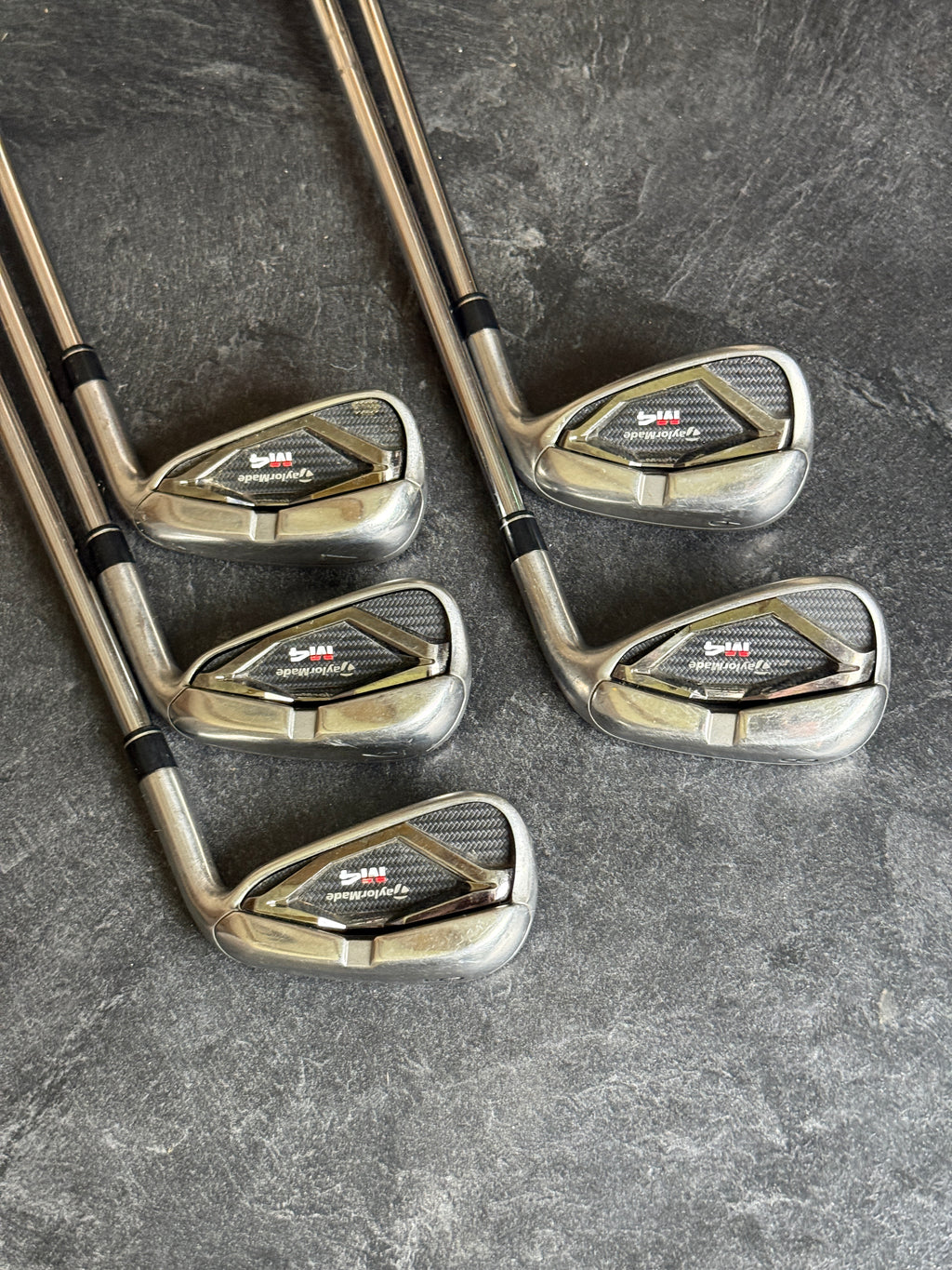 Taylormade M4 5-9 Iron Set w/KBS MAX 85g Stiff Flex Steel Shafts