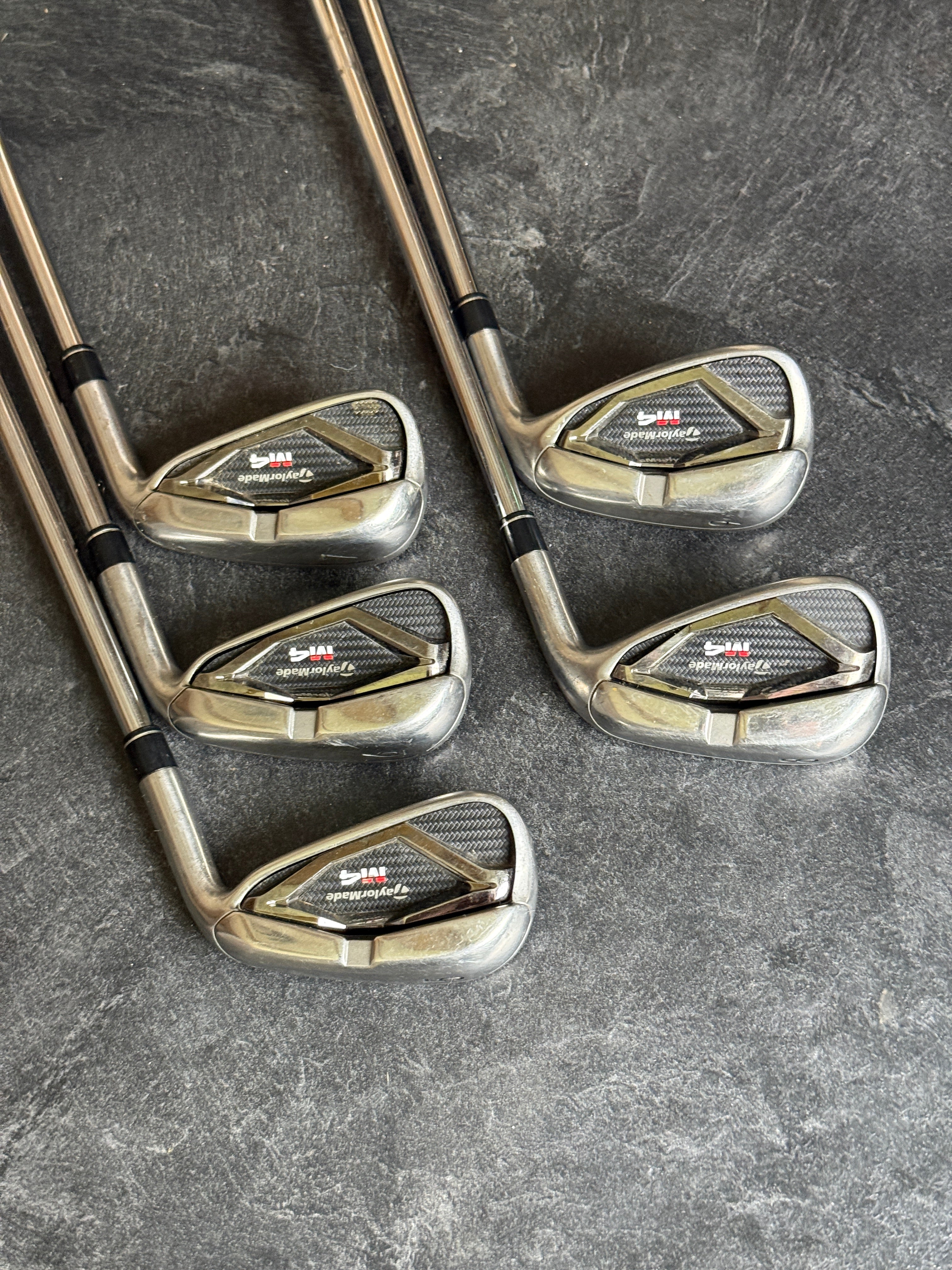 Taylormade M4 5-9 Iron Set w/KBS MAX 85g Stiff Flex Steel Shafts