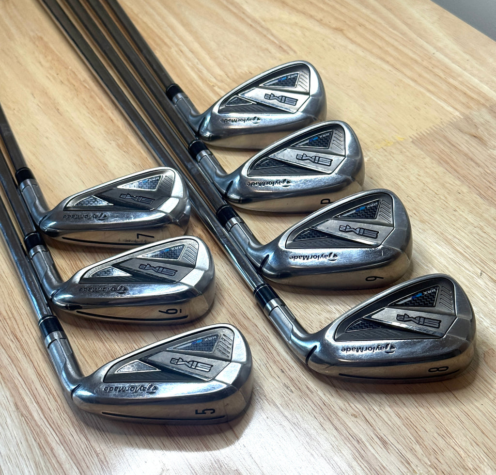 Taylormade Sim2 Max 5-PW, AW Iron Set w/85g Regular Flex Steel Shafts