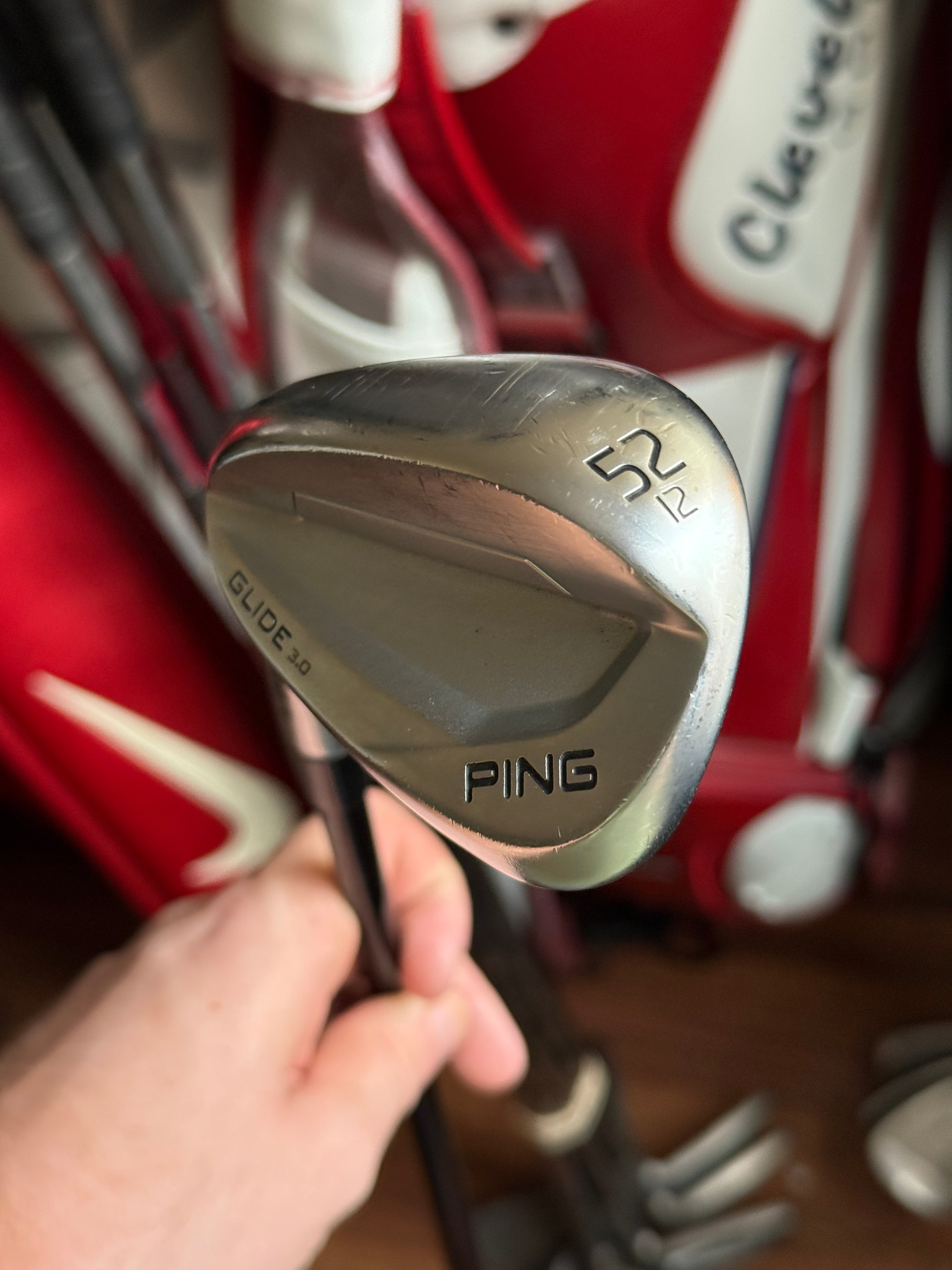 Ping Glide 3.0 SS 52°-12° Left Handed Wedge w/UST 65 Series Shaft